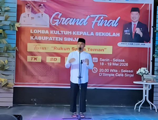Kepala Sekolah SD Unggulan Al-Wahdah Sinjai Ikuti Grand Final Lomba Kultum Kepala Sekolah