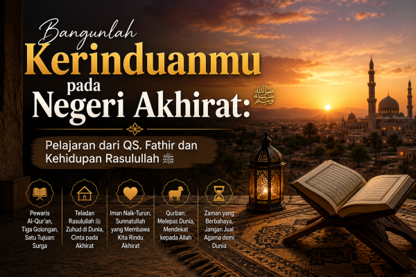 Bangunlah Kerinduanmu pada Negeri Akhirat: Pelajaran dari QS. Fathir dan Kehidupan Rasulullah ﷺ